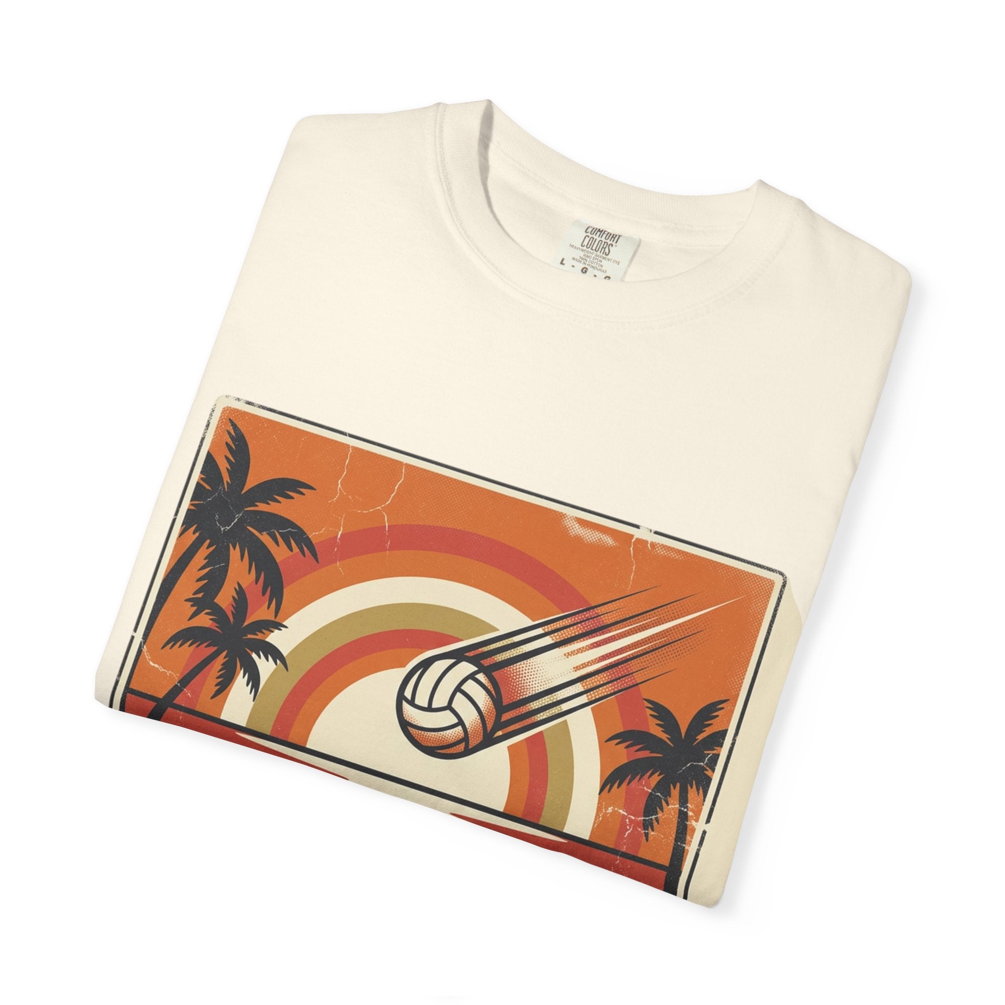 Kill Shot Volleyball Club T-Shirt | Retro Sunset Beach Volleyball Tee