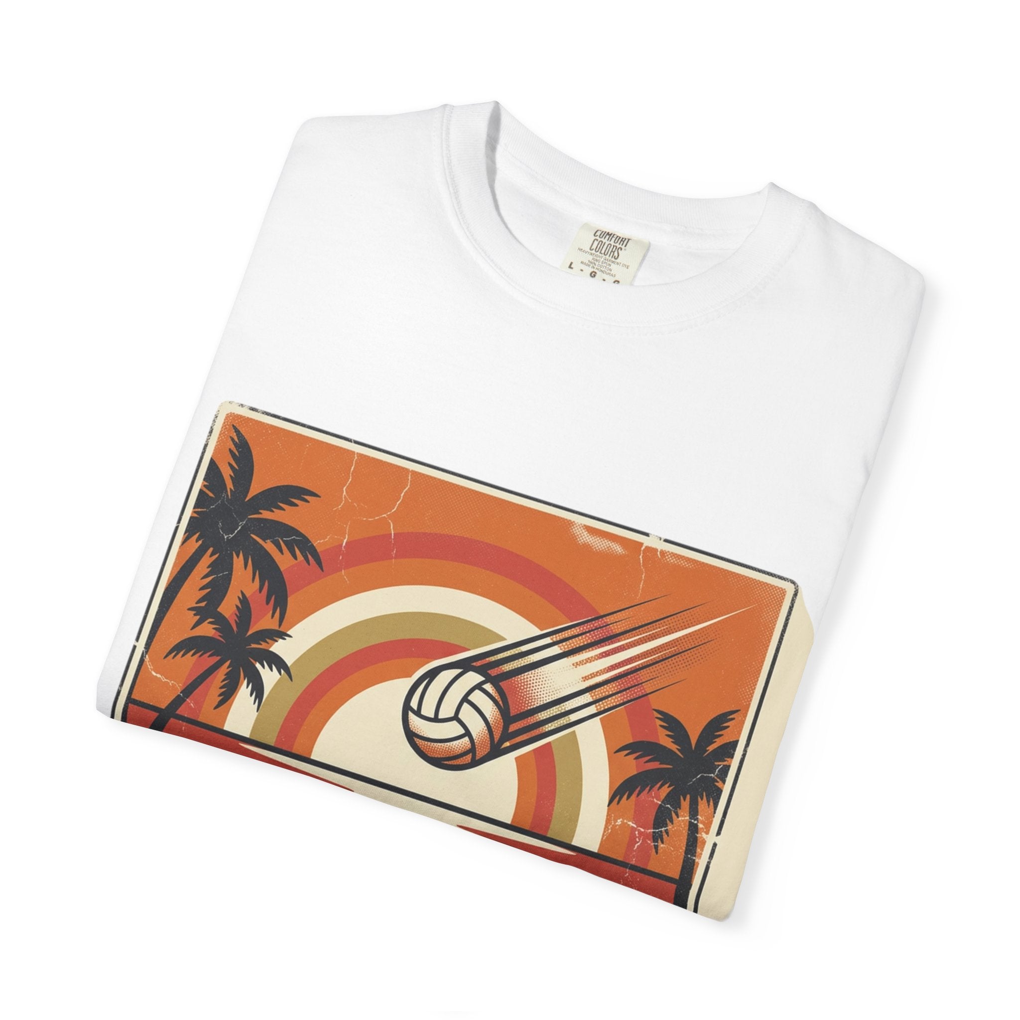 Kill Shot Volleyball Club T-Shirt | Retro Sunset Beach Volleyball Tee