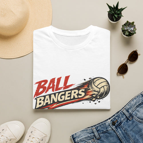 Ball Bangers Volleyball T-Shirt | Retro Spiked Volleyball Graphic